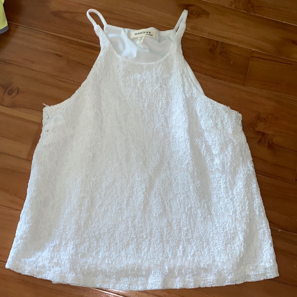 White  Lace Tank